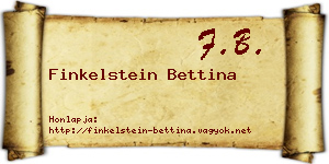 Finkelstein Bettina névjegykártya
